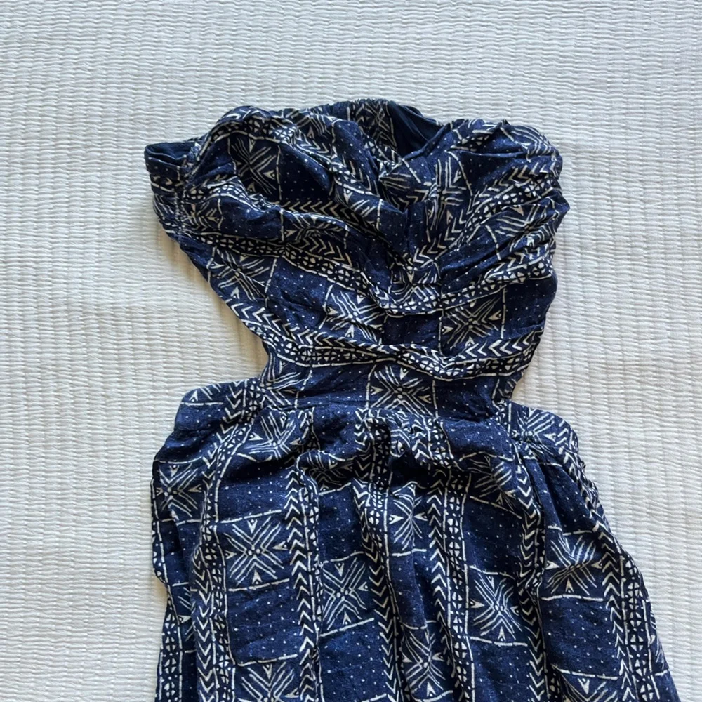 Free People Peyton Cut Out Maxi Dress in Navy Blue - Picture 8 of 8